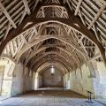 Inside the 51 meter Tythe barn