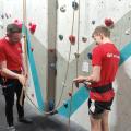 climbers doing ropework