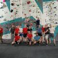 a group photo with lots of climbers