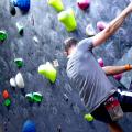 Bouldering along a wall