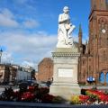 Burns' Statue and Greyfriars Kirk, Dumfries