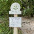 National Trust sign of Bramber Castle
