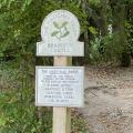 National Trust sign of Bramber Castle 