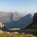 Goat Fell and its neighbours in the evening sunlight