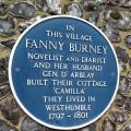 Fanny Burney blue plaque