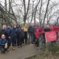 Guys on walk at Saltaire in 2022 photo by Dave forrest