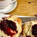 Yorkshire Scones with jam and cream