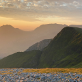 Dawn breaks over Tryfan