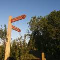 Teesdale Way Signpost Low Middleton