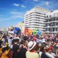 Pride Banner at Brighton pride 