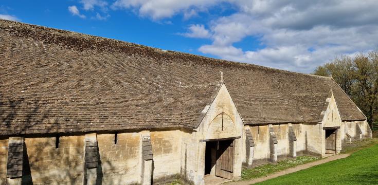 Monastic Tythe barn in Barton Country park
