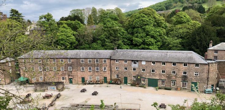 Cromford Mills from Scathin Rock