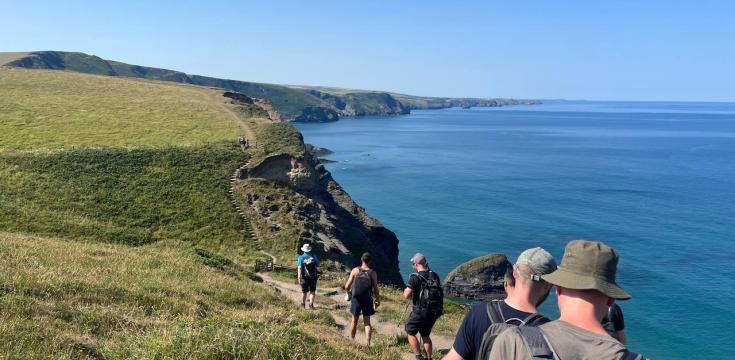 On the way to Boscastle