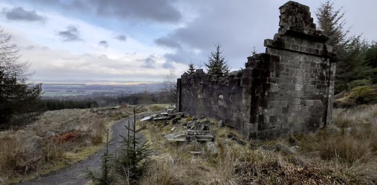 Walk up from Falkland to the palace
