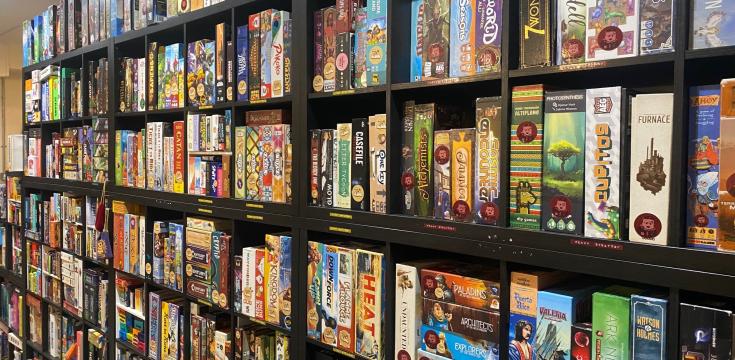The selection of games on offer