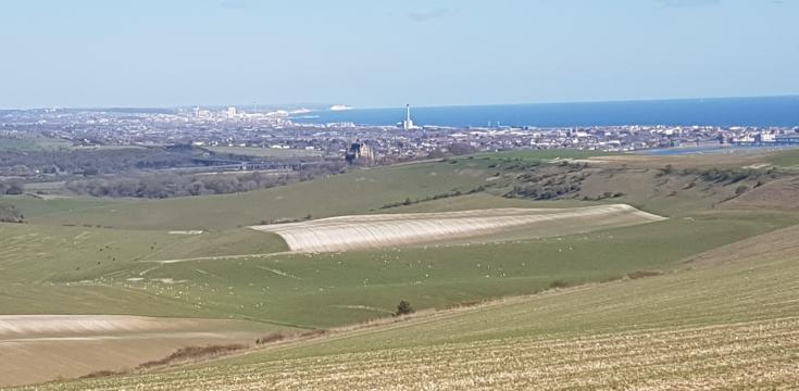 View from Steep Down, Lancing, Sussex