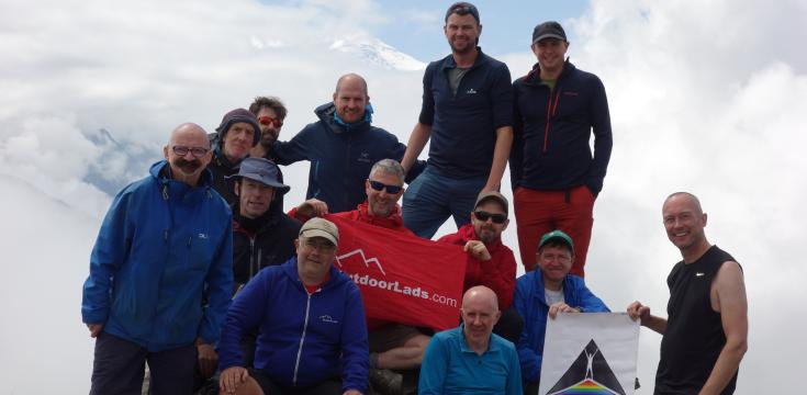 OutdoorLads team in the Alps 2018