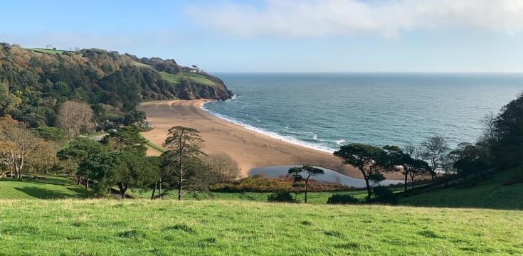 Blackpool sands beach