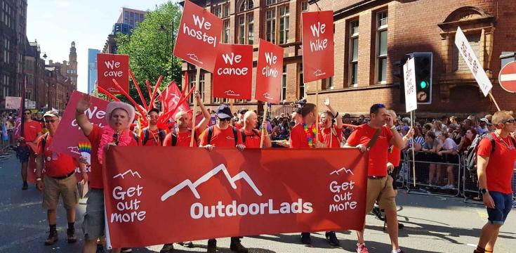 OutdoorLads at a previous Pride parade