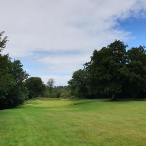 taken where the footpath runs along side the Manor Golf club in Castle Combe